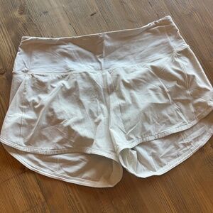 Lululemon Speed Up High Rise 4" - Bone - Size 10